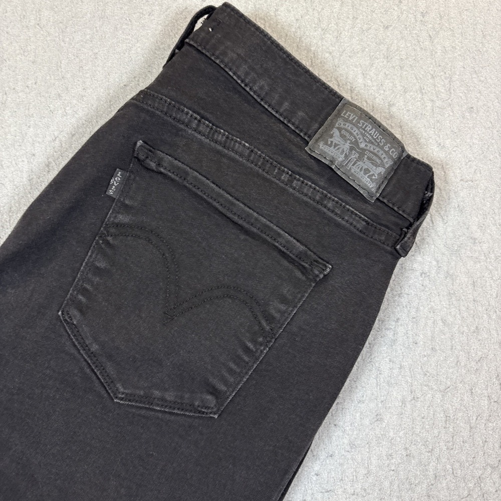 Levis Strauss Women's‎ Sz 14 Short Black Jean Stretch